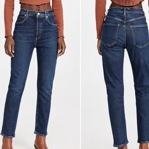 Agolde Women's High Rise Jeans in Indigo